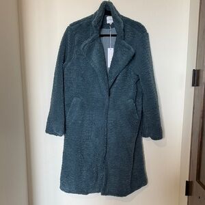 Gilli Women's Plush Teal Teddy Jacket